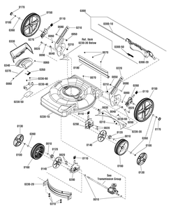 Deck Group (7501881) Diagram and Parts List for 7800879-EBTP22675HWEX 2012 Briggs and Stratton Lawn Mower